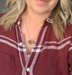 Collar de múltiples piedras preciosas naturales electroformado, Plata de Ley 92,5, collares largos de Astrología de 16 ", joyería de oro para mujer, regalo de estrella para hombre - Product Image 2