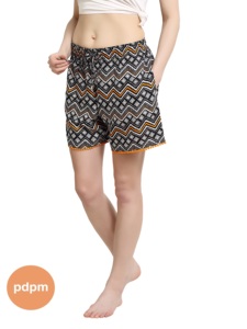 Pdpm las mujeres y las niñas cómodo estampado pantalones cortos/ropa de dormir/Walk/desgaste de la Yoga (negro) - Product Image 4