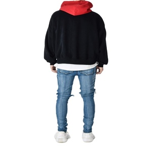 Sweat à capuche manches longues, vêtement décontracté de qualité, avec cordons de serrage, pull noir, logo personnalisé, nouveau, collection 2021 - Product Image 4
