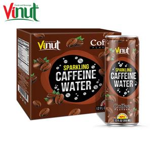 VINUT 4 Cans 12 Fl oz Low-Fat Carbonated Soda <b>Coffee</b> Caffeine Water <b>Drinks</b> Custom Label Design Direct from Spring Source - Product Image 1