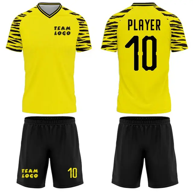 Wholesale Customized Logo and Design Men football player Soccer Kits made in Pakistan cut and sew and sublimation