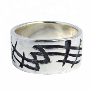 Antique Style 925 Sterling <b>Silver</b> Plain <b>Ring</b> Jewelry Finger <b>Eternity</b> Vermeil <b>Rings</b> Fancy <b>Silver</b> Jewelry - Product Image 2