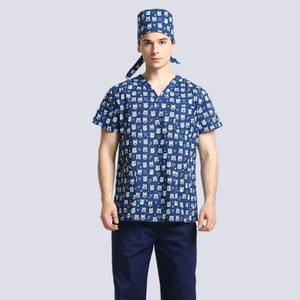 Salopette à manches longues, extensible à quatre voies, Anti-rides, rayonne mixte, élégant col côtelé poches multiples - Product Image 2