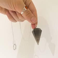 สโมคกี้หินควอทซ์คริสตัลลูกตุ้มเครื่องมือป้องกันและต่อสายดิน - Product Image 3