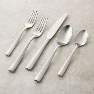 Ensemble de couverts en métal avec 5 pièces finition argentée pour la table et l'utilisation quotidienne, exportateur en gros - Product Image 4