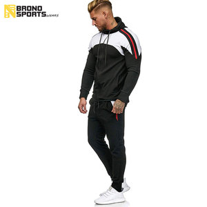 Men Tracksuit Two Pieces Set Men's Zipper Hoodie <b>Jacket</b> Sweatshirt + Pants Male Jogging Tracksuit Sportswear Outfit - Product Image 2