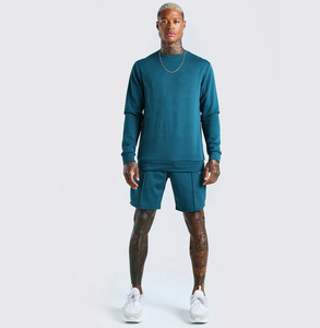 Conjunto Deportivo Ligero de Dos Piezas para Hombre, Verano, con Logotipo Personalizado, Pantalones Cortos y Camiseta Transpirables de Spandex/Algodón - Product Image 5