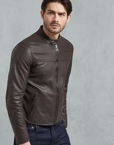 Blouson d'hiver en cuir homme, de marque, sur mesure, Style italien, nouvelle collection - Product Image 6