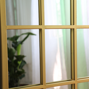 Gương trang điểm đứng khung trang trí công nghiệp hình vòm Herschel cổ điển, dùng ngoài trời, sân vườn, kính, để sàn nhà - Product Image 6