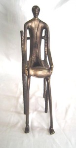 รูปปั้นทองสัมฤทธิ์โบราณเล่นกอล์ฟ รูปปั้นตกแต่งโบราณเล่นฟุตบอล รูปปั้นตกแต่งโบราณ - Product Image 4