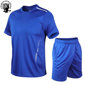 Traje deportivo ecológico transpirable de secado rápido para hombre, para correr, trotar, gimnasio, entrenamiento físico, chándal de fútbol con colores personalizados - Product Image 4
