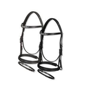 Bridon en cuir premium pour cheval avec design décoratif pour accessoires de selle western, en cuir teint à la tambourine, taille Full-Cob - Product Image 3