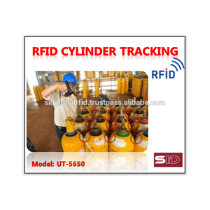 Étiquettes de suivi de bouteilles de gaz industrielles UHF RFID 860-960 MHz et solution logistique avec puce U8 par SID Global UT-5650 - Product Image 2