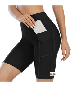 Pantalones cortos de baño con bolsillos para mujer, bañador de cintura alta, personalizado, pantalones cortos de tela, pantalones cortos de tabla 82% nailon, 18% LICRA - Product Image 1