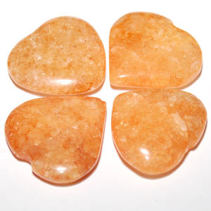 Achetez les meilleurs cœurs en quartz doré tendance et très appréciés - Product Image 1