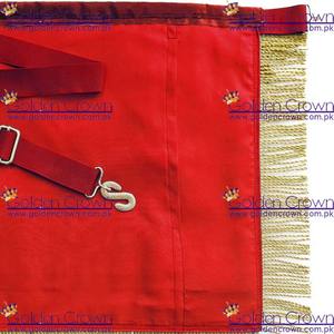 Arche royale maçonnique Grand grand prêtre tablier couronne lingot brodé à la main | Fournisseur de tablier maçonnique Regalia - Product Image 6