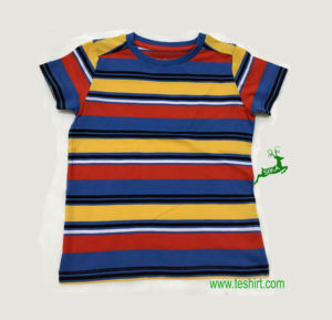 Camiseta con estampado OEM para niñas pequeñas, diseño de cuello redondo, decoración con botones de talla grande, ropa de bebé de algodón de bambú orgánico al por mayor - Product Image 1