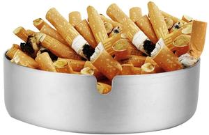 King-vajilla de cocina internacional, Cenicero redondo personalizado de acero inoxidable, decorativo, moderno, con tapa - Product Image 2