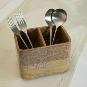 Soporte de madera para cuchara de cocina, espátula, estante organizador, soporte para palillos, 100% - Product Image 6