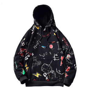 Sudadera con Capucha para Hombre, Estilo Urbano, Corte Regular, Spandex/Algodón, Estampado de Leopardo, Transpirable, Tallas Grandes, Alta Calidad - Product Image 1