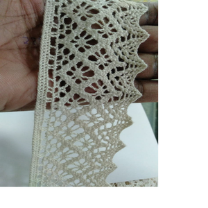 Encajes de Crochet Bordados a Máquina Hechos a Medida en Tamaños y Colores Surtidos para Vestidos de Novia. - Product Image 1