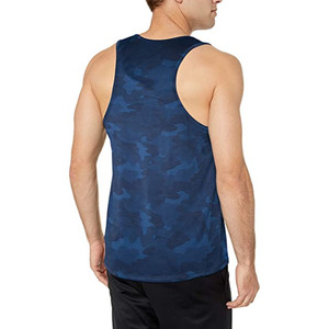 Top de entrenamiento sin mangas para hombres con sisas profundas Camiseta sin mangas para hombres para levantamiento de pesas Tela de algodón suave - Product Image 3