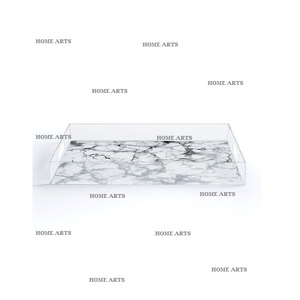 Classic Design Acrylic Serving <b>Tray</b> Rectangular Shape Customized Size Sweets <b>Snacks</b> <b>Tray</b> For Hot Selling - Product Image 5