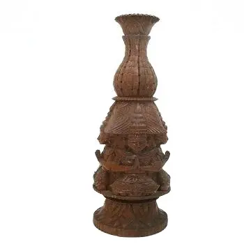 Hoge Kwaliteit Massief Hout Gesneden Lamp Base Home Decor