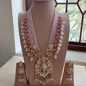Tuangkka — ensemble de mariée, grande kundan, avec boucles d'oreilles et longue, modèle créateur par M, nouvelle mode - Product Image 1