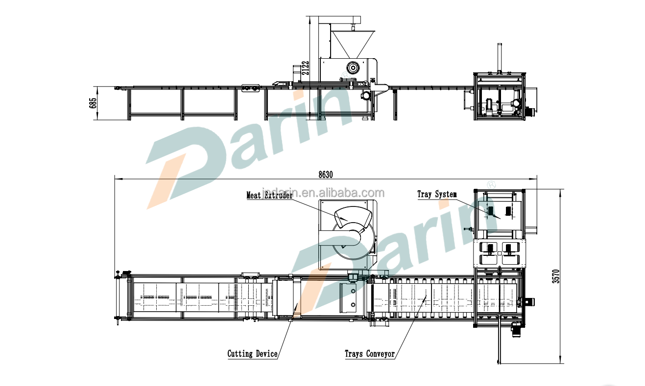 Cold Extrusion Type Beef Stick Extruding Machine