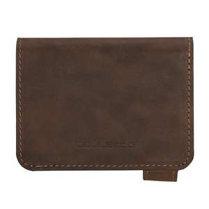 Porte-cartes OSCAR en cuir véritable fait main, avec clip en métal aluminium, logo personnalisable, protection RFID - Product Image 5