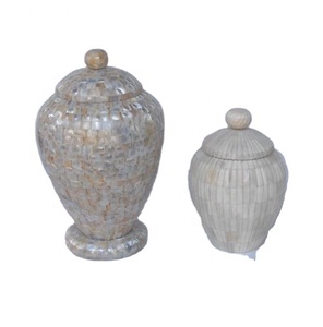 กระดูกInlayและแม่ของเพิร์ลInlayไม้Jarมีให้เลือกหลายขนาดและเสร็จสิ้น - Product Image 1