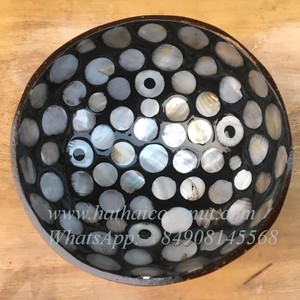 Best Seller Coconut Bowl Ecofriendly Vietnam Lacquer Coconut Shell Bowl for Sale - Product Image 6