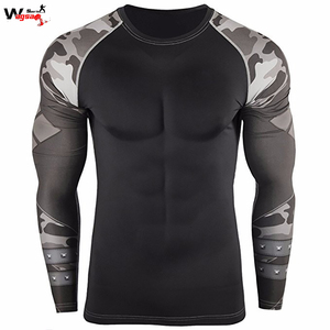 Manufacturer custom Long Sleeve Gym <b>shirt</b> Sublimation Printed Rash Guard - Product Image 5