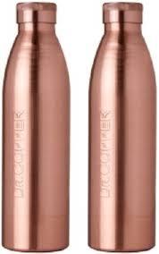 Pure Copper <b>Water</b> Bottle with Advanced Leak Proof Protection and Joint Less Ayurveda and Yoga Health Benefits - Product Image 5