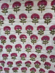 Luxueux bloc à main imprimé tissu matelassé coton remplissage à l'intérieur couverture couettes réversibles maison literie ameublement couette - Product Image 4