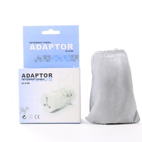 Adaptateur de voyage universel tout-en-un pour prise murale, kit d'adaptateurs de prise secteur internationaux pour les États-Unis, l'UE, le Royaume-Uni, l'Australie