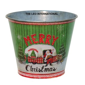 Cubos de Hierro Galvanizado al por Mayor, Artículos de Decoración Navideña y Cubos para Regalos de Fábrica, Decoración Navideña - Product Image 2