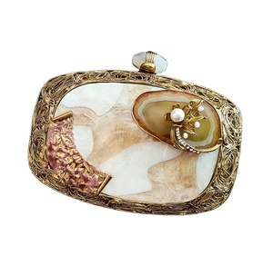 Artesanías de lujo Green Mother Pearl Clutch Fancy Bridal Party Wear Bag para espectáculos nocturnos para fiestas nocturnas - Product Image 1