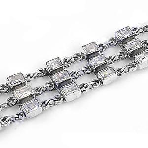 Ultime confortable 925 argent sterling massif haute confortable CZ derniers cadeaux de bijoux CZ perles de pierres précieuses en zircone cubique - Product Image 2