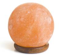 Lampe globe en sel de l'Himalaya en matériau organique, boule sculptée rose, respirante, décoration d'intérieur, avec cordon électrique et ampoule, artisanat naturel