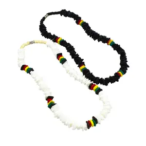 Hawaiian Beach Shell Halskette Handgemachte natürliche Muschel Rasta Halskette Sommers chmuck Puka Shell Surfer Halskette für Unisex