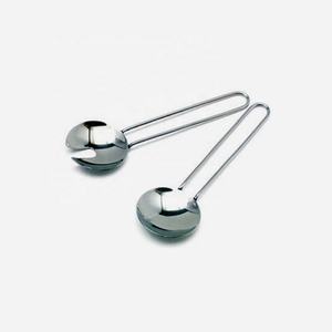 Stainless Steel <b>Buffet</b> Warmer Silver Plated Cutlery Set Loop Design Handle Salad <b>Server</b> Round Salad bar Serving Set - Product Image 2