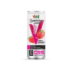 12 Floz VINUT น้ำผลไม้สตรอเบอร์รี่แท้100% เครื่องดื่มน้ำตาลฟรี - Product Image 1