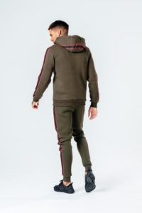 Chándal de algodón 100% de alta calidad Unisex con logotipo personalizado, ropa deportiva de entrenamiento de gimnasio de invierno, chaqueta de calentamiento ecológica de talla grande - Product Image 3