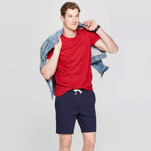 Ensembles d'été décontractés à séchage rapide pour hommes Polo et short de couleur rouge avec broderie à séchage rapide Caractéristiques respirantes et thermiques à vendre - Product Image 6