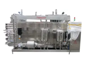 Industri 2000L/H Susu Minuman Susu Pasteuriser Machine