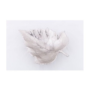 Plateau de service de fruits secs en métal, plateau en métal, plateau de fruits, conception de feuille d'érable, taille personnalisée, Aluminium, finition nickel - Product Image 2