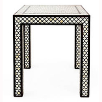 Table basse de haute qualité en incrustation d'os marocain pour salon indien meubles de maison modernes