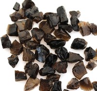 Gravier de cristal naturel de haute qualité, gravier de quartz fumé, brut, brut, quartz fumé brun, pierre de guérison